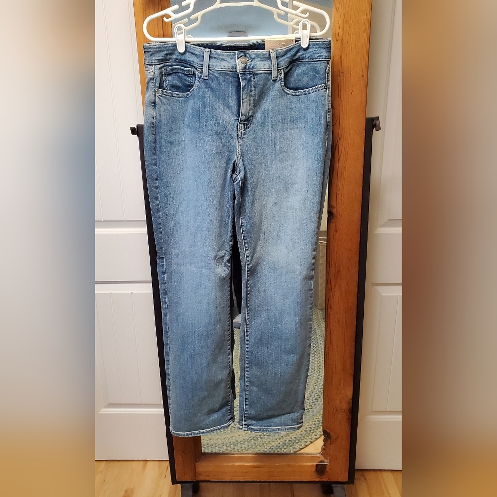 NYDJ Denim Blue Straight Leg Jeans